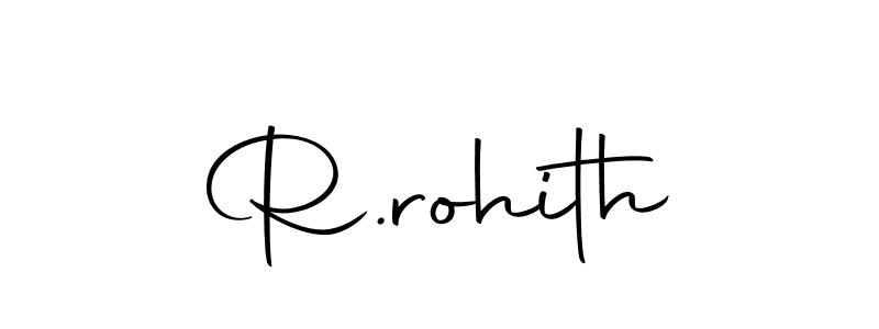 You should practise on your own different ways (Autography-DOLnW) to write your name (R.rohith) in signature. don't let someone else do it for you. R.rohith signature style 10 images and pictures png