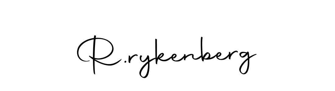 The best way (Autography-DOLnW) to make a short signature is to pick only two or three words in your name. The name R.rykenberg include a total of six letters. For converting this name. R.rykenberg signature style 10 images and pictures png