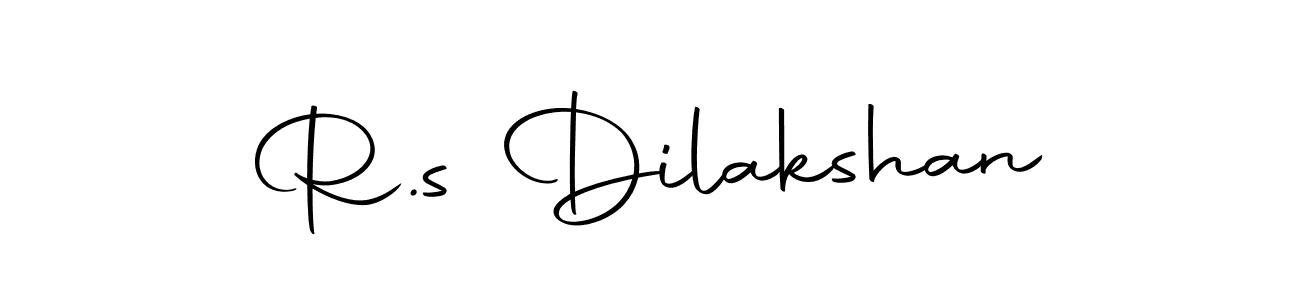 Create a beautiful signature design for name R.s Dilakshan. With this signature (Autography-DOLnW) fonts, you can make a handwritten signature for free. R.s Dilakshan signature style 10 images and pictures png