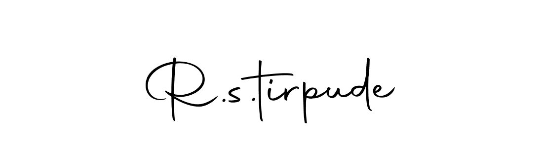 How to make R.s.tirpude name signature. Use Autography-DOLnW style for creating short signs online. This is the latest handwritten sign. R.s.tirpude signature style 10 images and pictures png