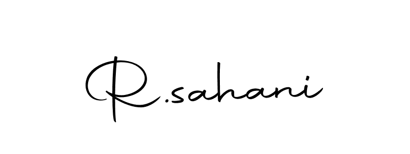 Make a beautiful signature design for name R.sahani. Use this online signature maker to create a handwritten signature for free. R.sahani signature style 10 images and pictures png