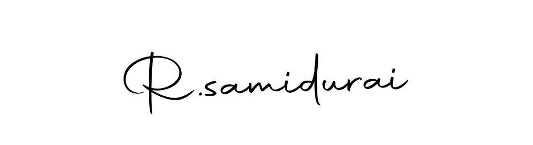 How to make R.samidurai name signature. Use Autography-DOLnW style for creating short signs online. This is the latest handwritten sign. R.samidurai signature style 10 images and pictures png