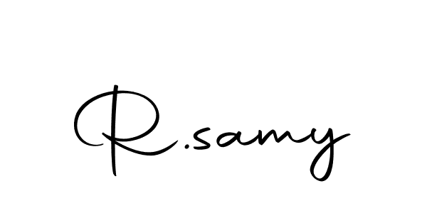 Create a beautiful signature design for name R.samy. With this signature (Autography-DOLnW) fonts, you can make a handwritten signature for free. R.samy signature style 10 images and pictures png