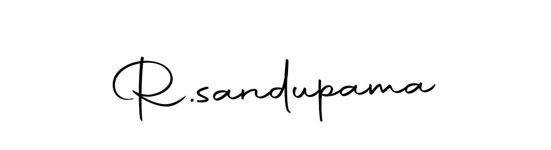 You should practise on your own different ways (Autography-DOLnW) to write your name (R.sandupama) in signature. don't let someone else do it for you. R.sandupama signature style 10 images and pictures png