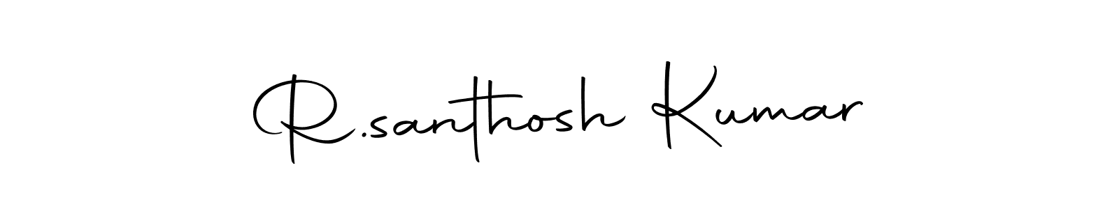 R.santhosh Kumar stylish signature style. Best Handwritten Sign (Autography-DOLnW) for my name. Handwritten Signature Collection Ideas for my name R.santhosh Kumar. R.santhosh Kumar signature style 10 images and pictures png