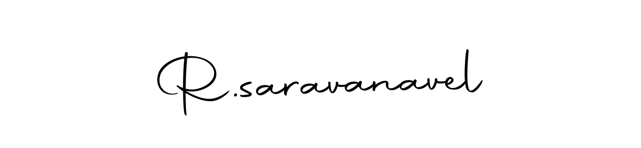 The best way (Autography-DOLnW) to make a short signature is to pick only two or three words in your name. The name R.saravanavel include a total of six letters. For converting this name. R.saravanavel signature style 10 images and pictures png