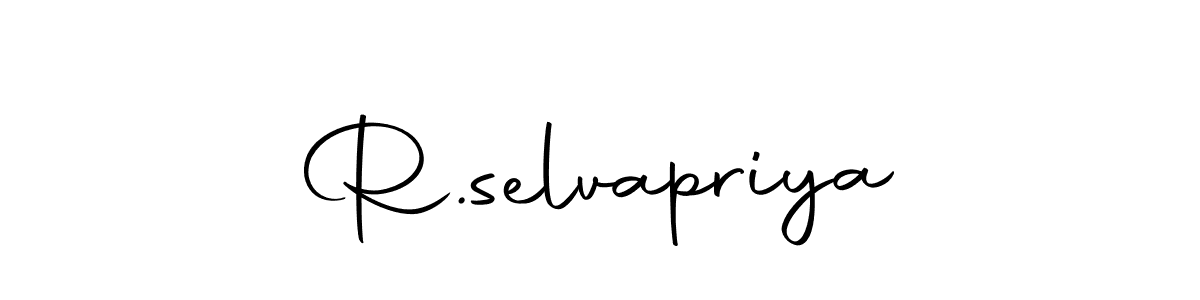 Design your own signature with our free online signature maker. With this signature software, you can create a handwritten (Autography-DOLnW) signature for name R.selvapriya. R.selvapriya signature style 10 images and pictures png