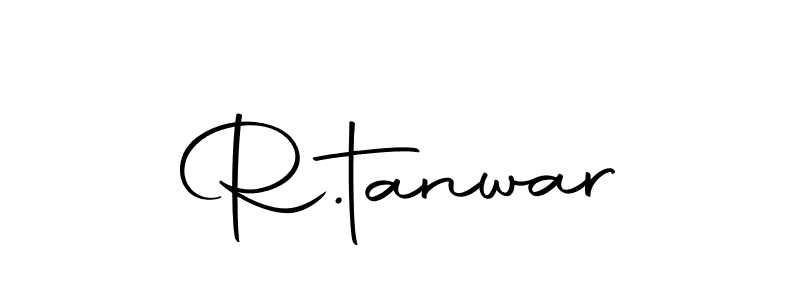 The best way (Autography-DOLnW) to make a short signature is to pick only two or three words in your name. The name R.tanwar include a total of six letters. For converting this name. R.tanwar signature style 10 images and pictures png