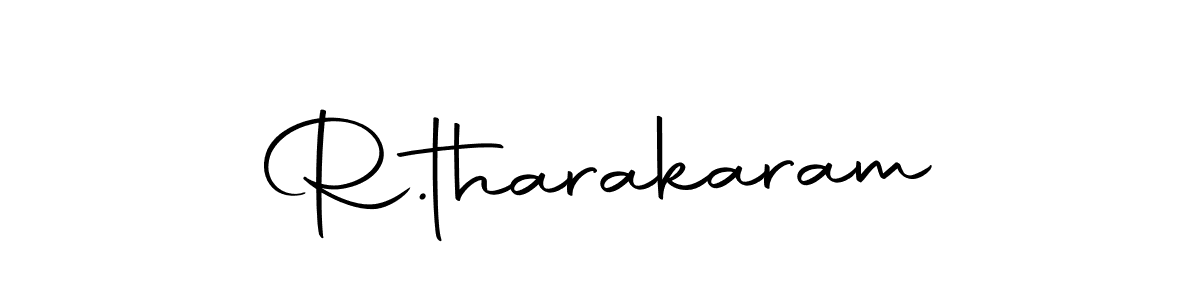 Design your own signature with our free online signature maker. With this signature software, you can create a handwritten (Autography-DOLnW) signature for name R.tharakaram. R.tharakaram signature style 10 images and pictures png