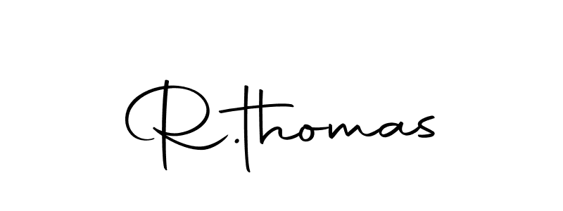 Create a beautiful signature design for name R.thomas. With this signature (Autography-DOLnW) fonts, you can make a handwritten signature for free. R.thomas signature style 10 images and pictures png