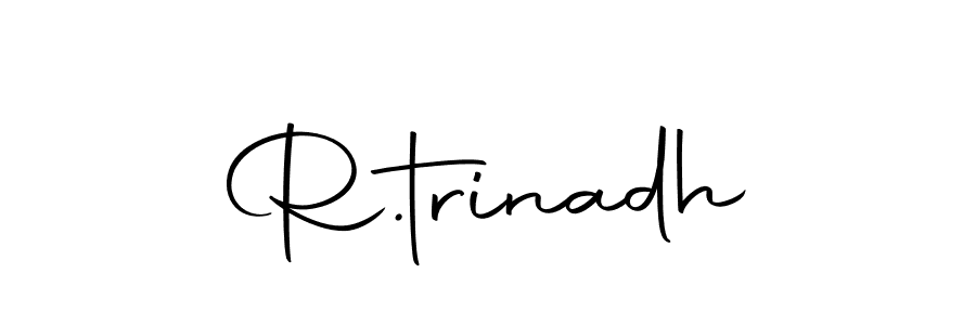 Make a beautiful signature design for name R.trinadh. Use this online signature maker to create a handwritten signature for free. R.trinadh signature style 10 images and pictures png