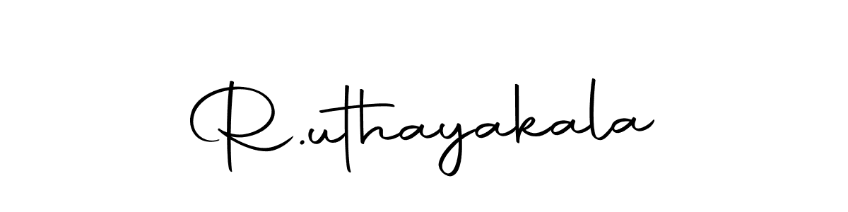 How to make R.uthayakala name signature. Use Autography-DOLnW style for creating short signs online. This is the latest handwritten sign. R.uthayakala signature style 10 images and pictures png