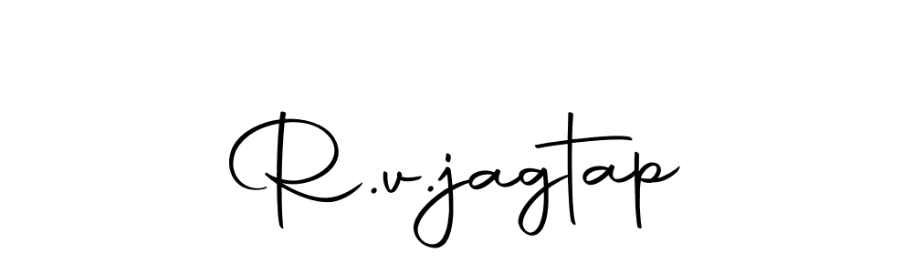 You should practise on your own different ways (Autography-DOLnW) to write your name (R.v.jagtap) in signature. don't let someone else do it for you. R.v.jagtap signature style 10 images and pictures png