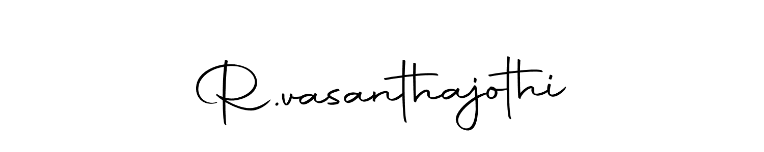 Make a beautiful signature design for name R.vasanthajothi. With this signature (Autography-DOLnW) style, you can create a handwritten signature for free. R.vasanthajothi signature style 10 images and pictures png