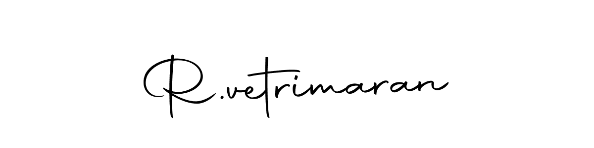 This is the best signature style for the R.vetrimaran name. Also you like these signature font (Autography-DOLnW). Mix name signature. R.vetrimaran signature style 10 images and pictures png