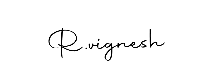 Make a beautiful signature design for name R.vignesh. With this signature (Autography-DOLnW) style, you can create a handwritten signature for free. R.vignesh signature style 10 images and pictures png