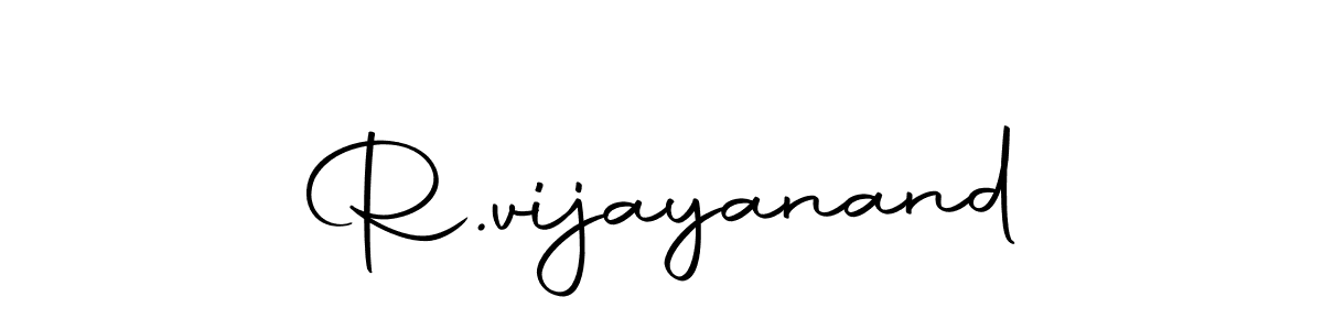 Also we have R.vijayanand name is the best signature style. Create professional handwritten signature collection using Autography-DOLnW autograph style. R.vijayanand signature style 10 images and pictures png