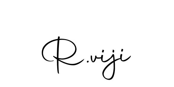 Autography-DOLnW is a professional signature style that is perfect for those who want to add a touch of class to their signature. It is also a great choice for those who want to make their signature more unique. Get R.viji name to fancy signature for free. R.viji signature style 10 images and pictures png