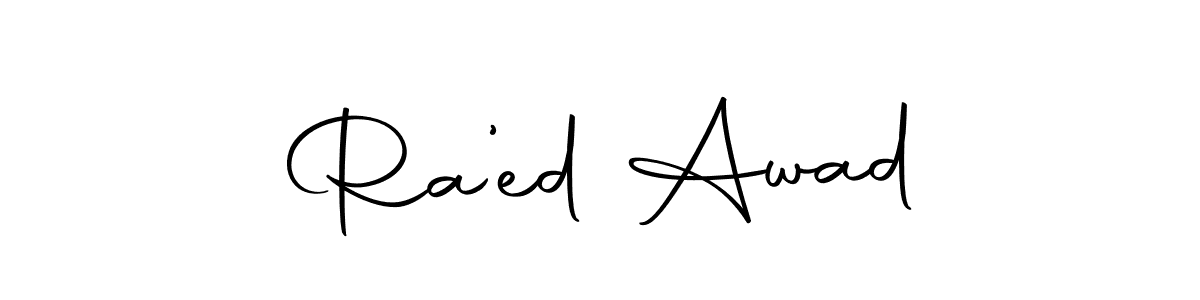 The best way (Autography-DOLnW) to make a short signature is to pick only two or three words in your name. The name Ra’ed Awad include a total of six letters. For converting this name. Ra’ed Awad signature style 10 images and pictures png