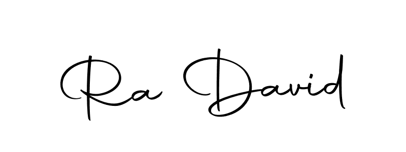 How to make Ra David name signature. Use Autography-DOLnW style for creating short signs online. This is the latest handwritten sign. Ra David signature style 10 images and pictures png