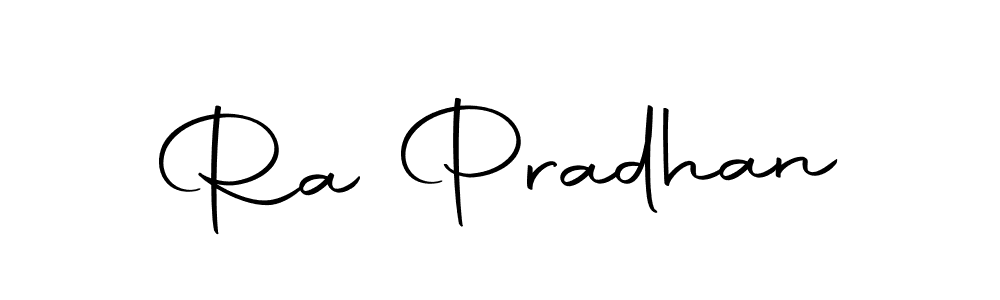 How to make Ra Pradhan name signature. Use Autography-DOLnW style for creating short signs online. This is the latest handwritten sign. Ra Pradhan signature style 10 images and pictures png