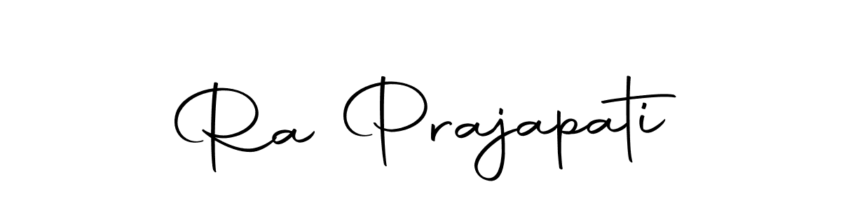 Ra Prajapati stylish signature style. Best Handwritten Sign (Autography-DOLnW) for my name. Handwritten Signature Collection Ideas for my name Ra Prajapati. Ra Prajapati signature style 10 images and pictures png