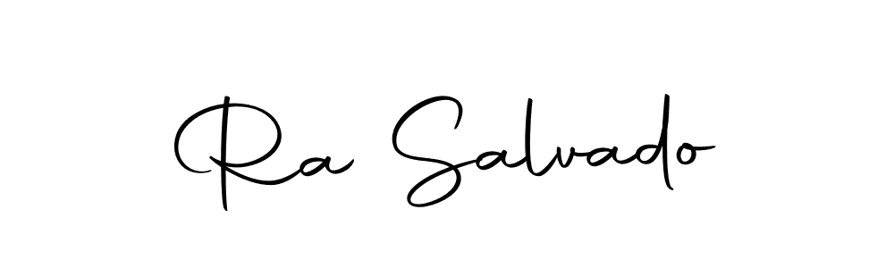 Make a beautiful signature design for name Ra Salvado. With this signature (Autography-DOLnW) style, you can create a handwritten signature for free. Ra Salvado signature style 10 images and pictures png