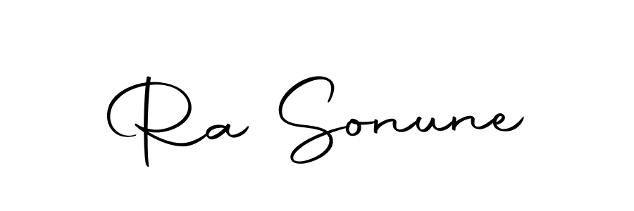 Create a beautiful signature design for name Ra Sonune. With this signature (Autography-DOLnW) fonts, you can make a handwritten signature for free. Ra Sonune signature style 10 images and pictures png