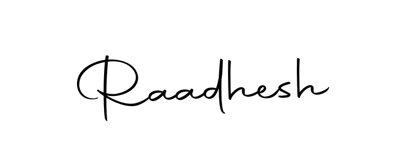 How to make Raadhesh signature? Autography-DOLnW is a professional autograph style. Create handwritten signature for Raadhesh name. Raadhesh signature style 10 images and pictures png