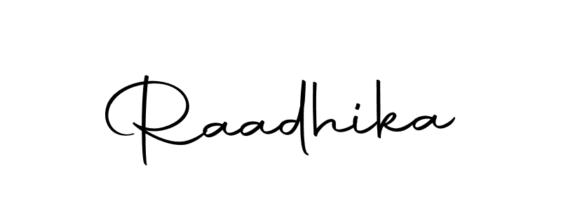 How to make Raadhika signature? Autography-DOLnW is a professional autograph style. Create handwritten signature for Raadhika name. Raadhika signature style 10 images and pictures png