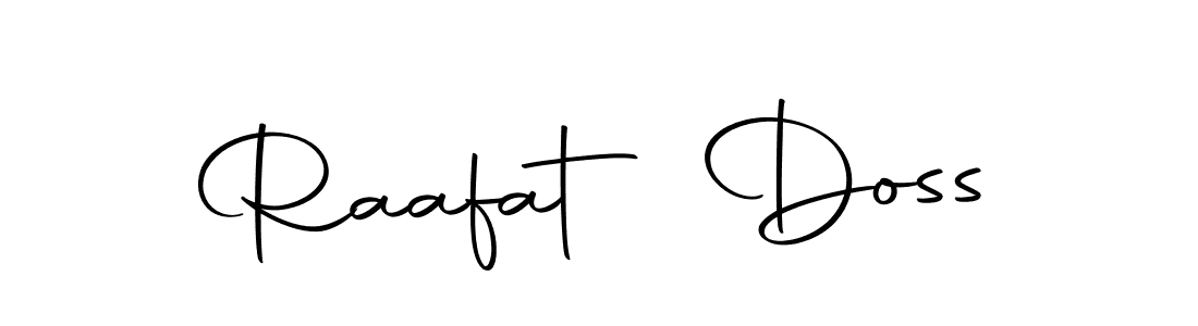 Raafat Doss stylish signature style. Best Handwritten Sign (Autography-DOLnW) for my name. Handwritten Signature Collection Ideas for my name Raafat Doss. Raafat Doss signature style 10 images and pictures png
