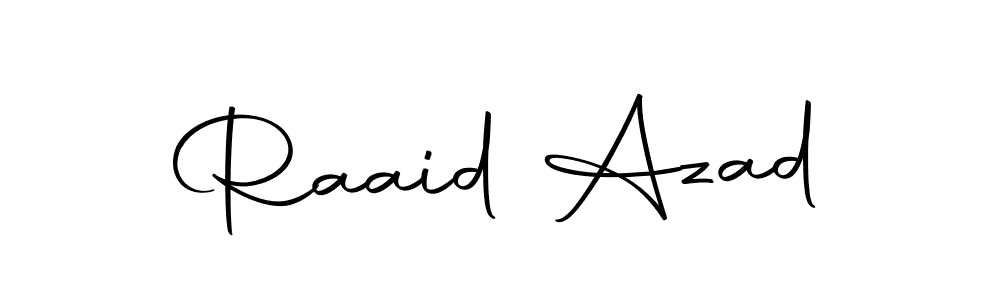 Make a beautiful signature design for name Raaid Azad. With this signature (Autography-DOLnW) style, you can create a handwritten signature for free. Raaid Azad signature style 10 images and pictures png