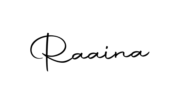 Use a signature maker to create a handwritten signature online. With this signature software, you can design (Autography-DOLnW) your own signature for name Raaina. Raaina signature style 10 images and pictures png