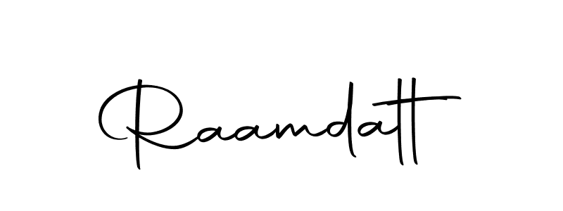 Make a beautiful signature design for name Raamdatt. With this signature (Autography-DOLnW) style, you can create a handwritten signature for free. Raamdatt signature style 10 images and pictures png