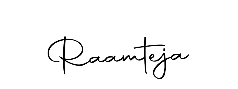 Design your own signature with our free online signature maker. With this signature software, you can create a handwritten (Autography-DOLnW) signature for name Raamteja. Raamteja signature style 10 images and pictures png
