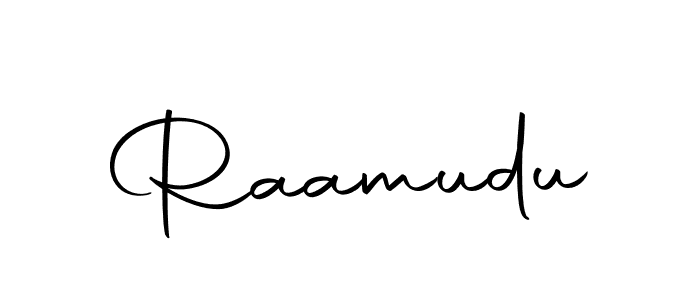 Create a beautiful signature design for name Raamudu. With this signature (Autography-DOLnW) fonts, you can make a handwritten signature for free. Raamudu signature style 10 images and pictures png