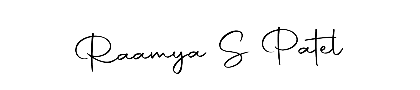 Raamya S Patel stylish signature style. Best Handwritten Sign (Autography-DOLnW) for my name. Handwritten Signature Collection Ideas for my name Raamya S Patel. Raamya S Patel signature style 10 images and pictures png