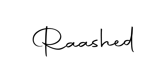 Create a beautiful signature design for name Raashed. With this signature (Autography-DOLnW) fonts, you can make a handwritten signature for free. Raashed signature style 10 images and pictures png