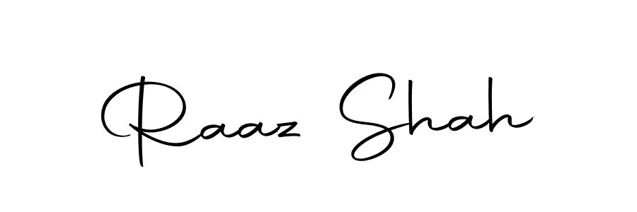 Make a beautiful signature design for name Raaz Shah. With this signature (Autography-DOLnW) style, you can create a handwritten signature for free. Raaz Shah signature style 10 images and pictures png