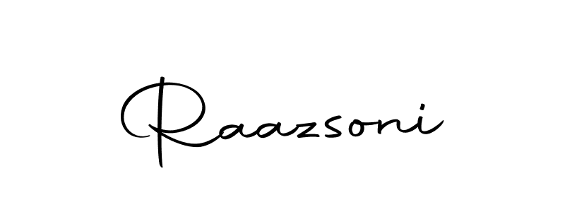Here are the top 10 professional signature styles for the name Raazsoni. These are the best autograph styles you can use for your name. Raazsoni signature style 10 images and pictures png