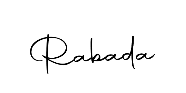 Use a signature maker to create a handwritten signature online. With this signature software, you can design (Autography-DOLnW) your own signature for name Rabada. Rabada signature style 10 images and pictures png