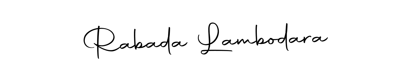 Rabada Lambodara stylish signature style. Best Handwritten Sign (Autography-DOLnW) for my name. Handwritten Signature Collection Ideas for my name Rabada Lambodara. Rabada Lambodara signature style 10 images and pictures png