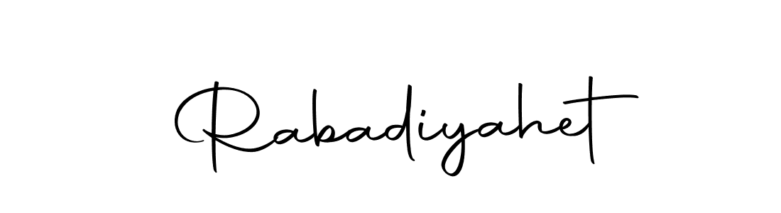 Here are the top 10 professional signature styles for the name Rabadiyahet. These are the best autograph styles you can use for your name. Rabadiyahet signature style 10 images and pictures png
