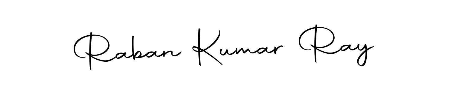 How to make Raban Kumar Ray name signature. Use Autography-DOLnW style for creating short signs online. This is the latest handwritten sign. Raban Kumar Ray signature style 10 images and pictures png