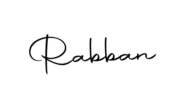 Use a signature maker to create a handwritten signature online. With this signature software, you can design (Autography-DOLnW) your own signature for name Rabban. Rabban signature style 10 images and pictures png