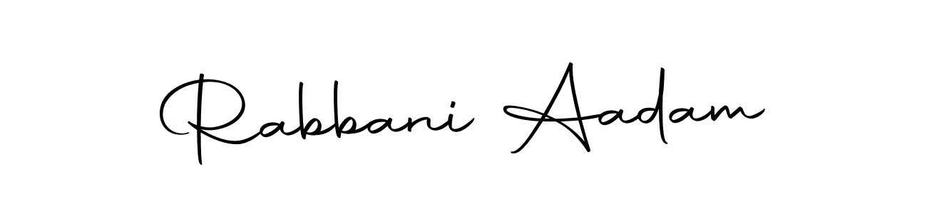 Make a beautiful signature design for name Rabbani Aadam. With this signature (Autography-DOLnW) style, you can create a handwritten signature for free. Rabbani Aadam signature style 10 images and pictures png