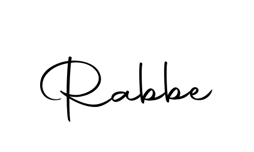 Rabbe stylish signature style. Best Handwritten Sign (Autography-DOLnW) for my name. Handwritten Signature Collection Ideas for my name Rabbe. Rabbe signature style 10 images and pictures png