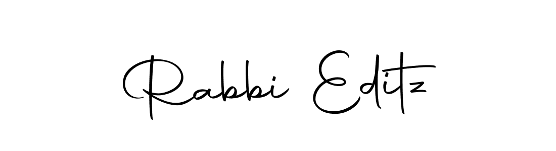 Design your own signature with our free online signature maker. With this signature software, you can create a handwritten (Autography-DOLnW) signature for name Rabbi Editz. Rabbi Editz signature style 10 images and pictures png