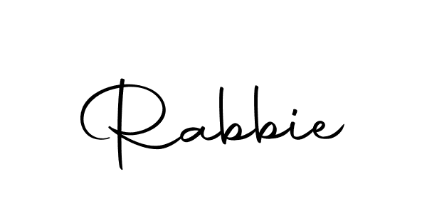 Rabbie stylish signature style. Best Handwritten Sign (Autography-DOLnW) for my name. Handwritten Signature Collection Ideas for my name Rabbie. Rabbie signature style 10 images and pictures png