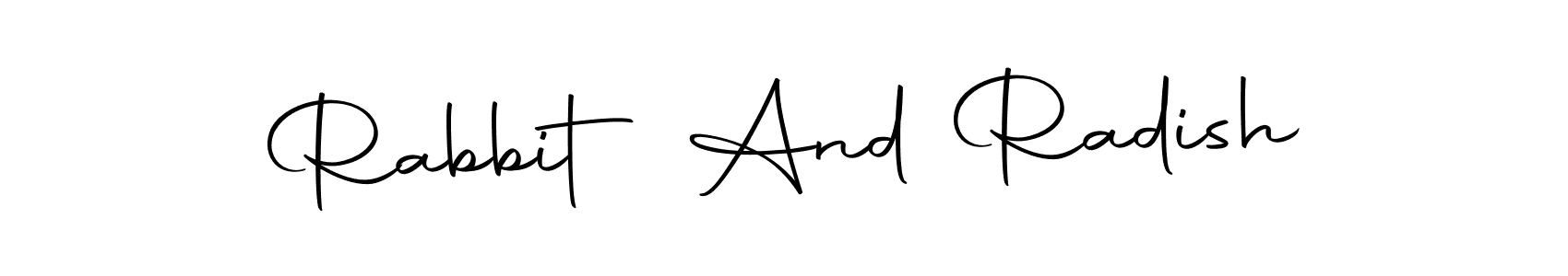 Make a beautiful signature design for name Rabbit And Radish. Use this online signature maker to create a handwritten signature for free. Rabbit And Radish signature style 10 images and pictures png